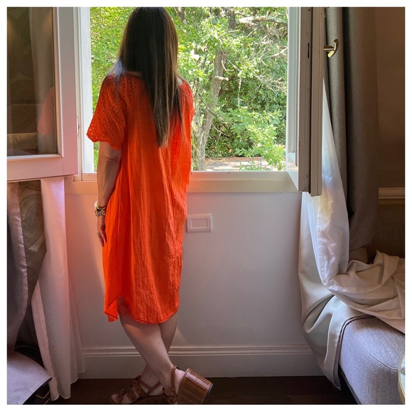 04 MADE IN ITALY 🇮🇹 LINEN  DRESS WITH LACE DETAILS 

Posh live ITALY - Picture 4 of 5